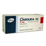 Cardura XL 8 mg doxazosin – 30 tablet ambalaj