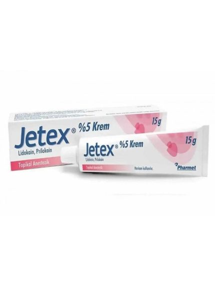 "Jetex Krem %5, 15 gr - Orijinal ve Faturalı Ürün. Erken boşalma sorununa karşı etkili çözüm. Cinsel performansı artırarak daha uzun süreli ilişki deneyimi sağlar. Hızlı ve güvenli teslimat."