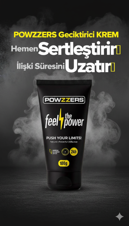 Powzzers Krem - Geciktirici, Sertleştirici, Performans Arttırıcı Powzers Krem